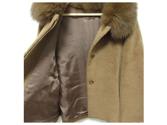 Autre Marque Cappotto corto ANAYI in alpaca e pelliccia di volpe - vista 3