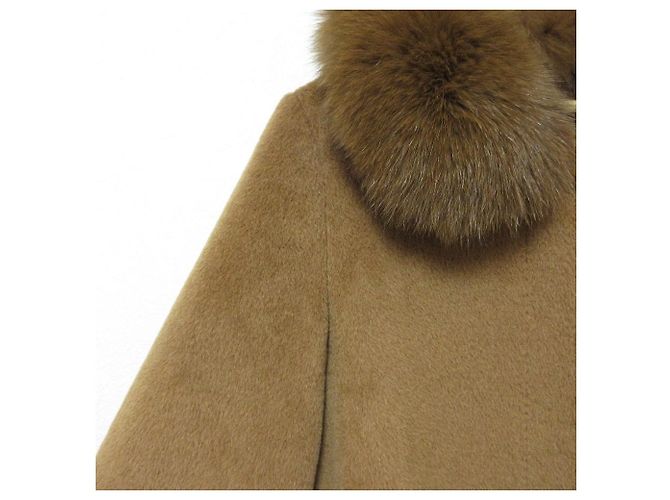 Autre Marque Cappotto corto ANAYI in alpaca e pelliccia di volpe - vista 6