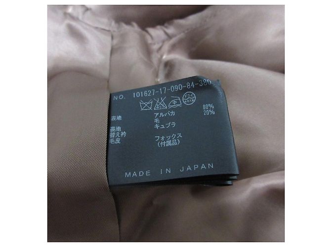 Autre Marque Cappotto corto ANAYI in alpaca e pelliccia di volpe - vista 9