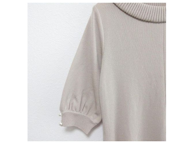 Autre Marque Abito in maglia Rene Beige - vista 4