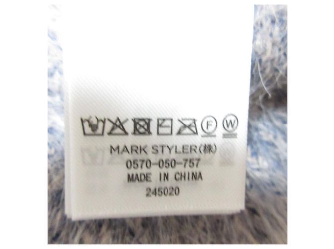 Autre Marque MURUA Bicolor MIX Shaggy Knit Pullover Sweater Blue Navy blue - view 10