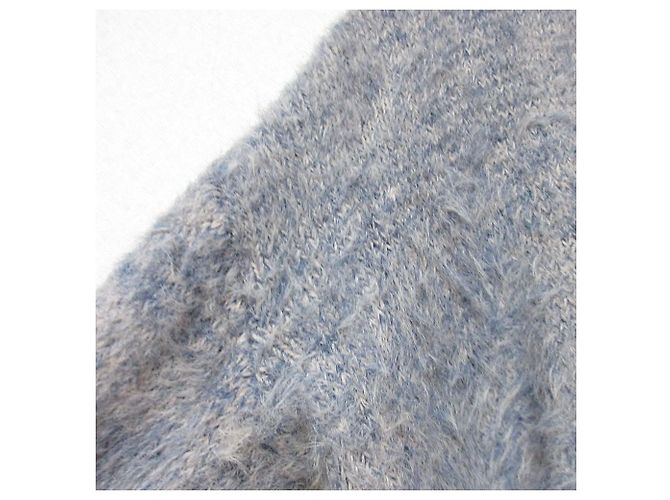 Autre Marque MURUA Bicolor MIX Shaggy Knit Pullover Sweater Blue Navy blue - view 4
