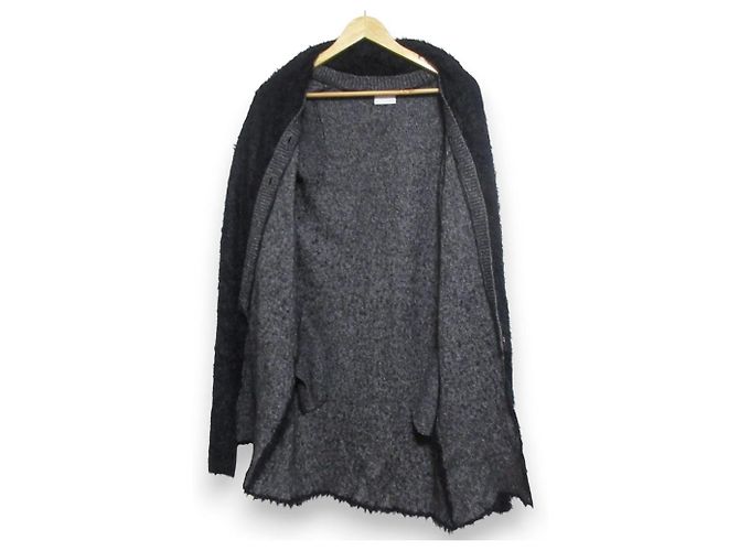 Autre Marque Abrigo de punto mezcla de alpaca MIHARA YASUHIRO Castaño Azul Azul marino - vista 3