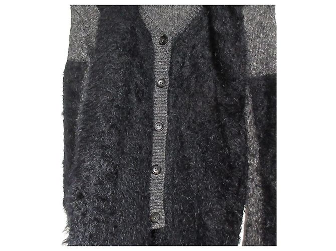 Autre Marque Abrigo de punto mezcla de alpaca MIHARA YASUHIRO Castaño Azul Azul marino - vista 4