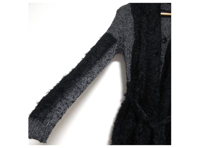 Autre Marque Abrigo de punto mezcla de alpaca MIHARA YASUHIRO Castaño Azul Azul marino - vista 7