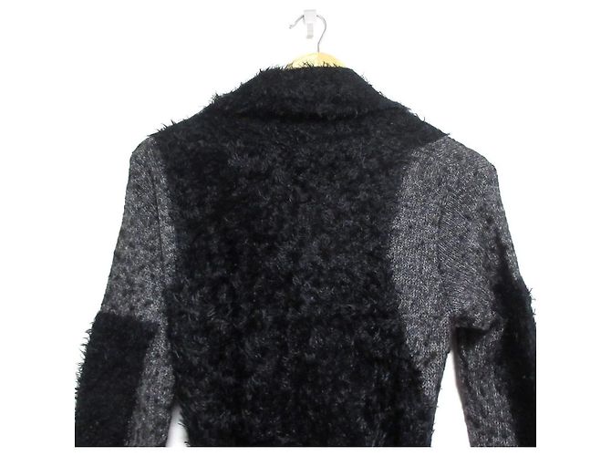 Autre Marque Abrigo de punto mezcla de alpaca MIHARA YASUHIRO Castaño Azul Azul marino - vista 8