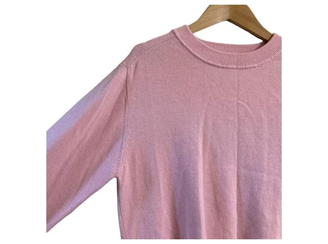 Autre Marque Mila Owen Wool Blend Basic Crew Knit Rosa - vista 3