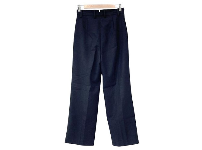 Autre Marque MUSE de Deuxieme Classe WOOL SERGE Hose Blau Marineblau - Ansicht 2