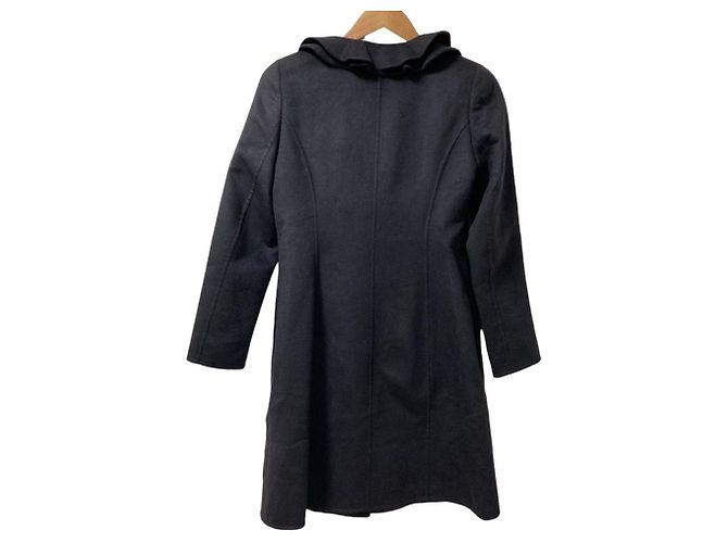 Autre Marque Abrigo de lana angora Rene Castaño Gris antracita - vista 3