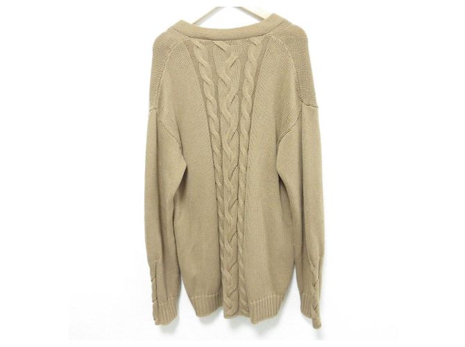 Cárdigan de punto de algodón Max Mara S Castaño - vista 2