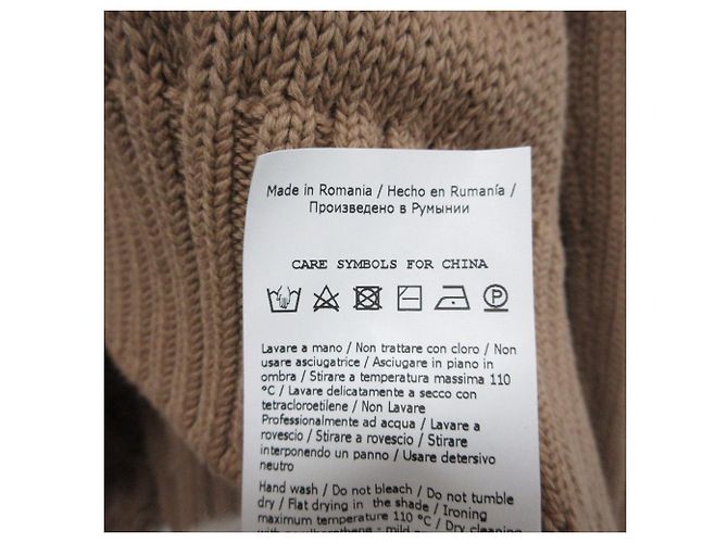 Cárdigan de punto de algodón Max Mara S Castaño - vista 7
