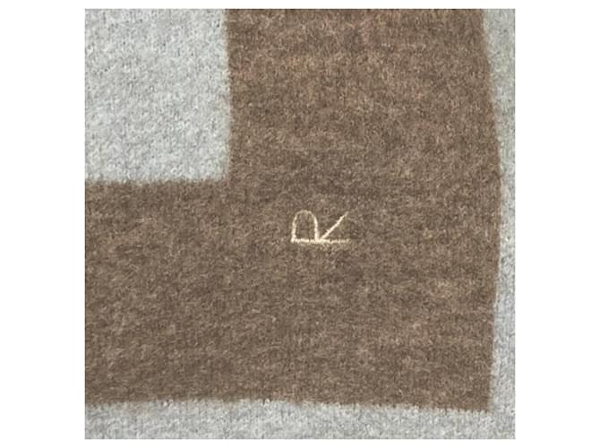 Autre Marque 45R Shrunken Float Knit Poncho Blau - Ansicht 7