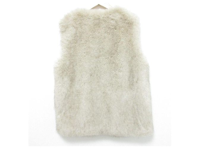 Autre Marque Chaleco de piel ecológica Rouge vif Eco Fur Castaño - vista 2