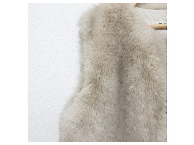 Autre Marque Chaleco de piel ecológica Rouge vif Eco Fur Castaño - vista 6