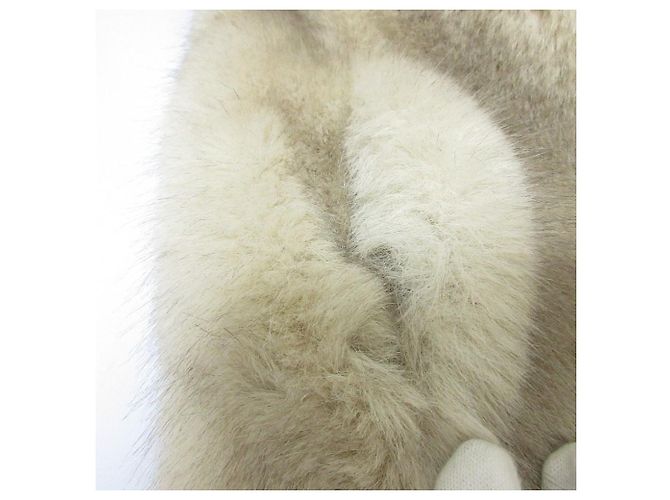Autre Marque Chaleco de piel ecológica Rouge vif Eco Fur Castaño - vista 7