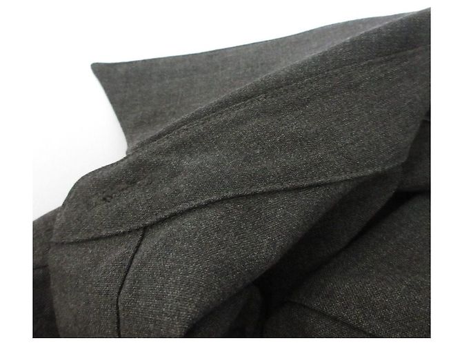 Theory TRACEABLE WOOL N Straight Shirt Camisa de lana Castaño - vista 9
