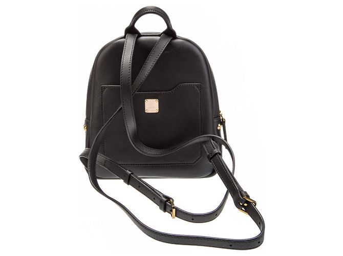 MCM Limited Edition Polke Bunny Mini-Rucksack Schwarz - Ansicht 3