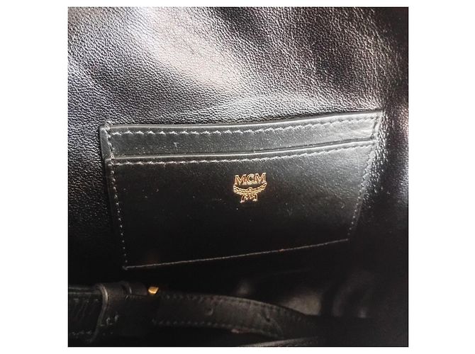 MCM Limited Edition Polke Bunny Mini-Rucksack Schwarz - Ansicht 7