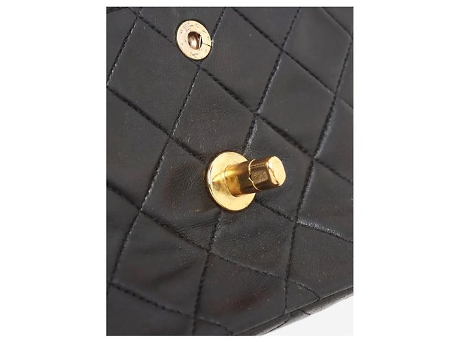 Chanel Schwarze Double Flap Bag Vintage 1994 - Ansicht 12