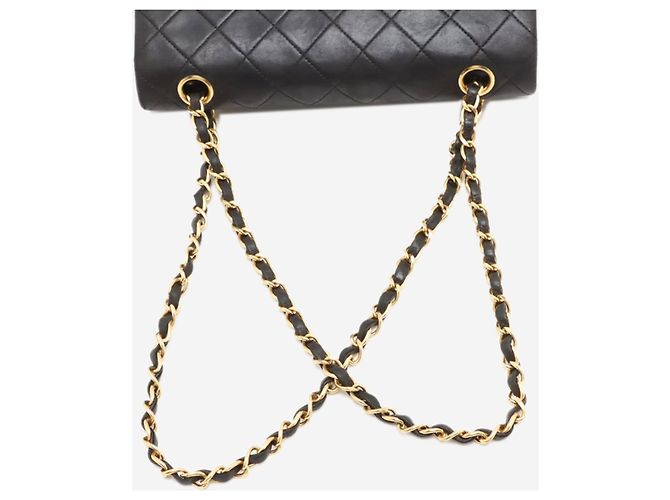 Chanel Schwarze Double Flap Bag Vintage 1994 - Ansicht 5