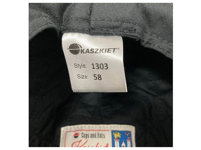 Autre Marque KASZKIET Cappello in lana herringbone Nero - vista 7