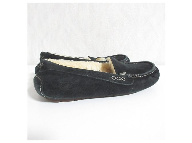 Autre Marque Mocassini in pelle di pecora UGG Ansley Nero - vista 2
