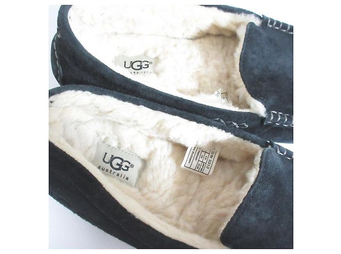 Autre Marque Mocassini in pelle di pecora UGG Ansley Nero - vista 4