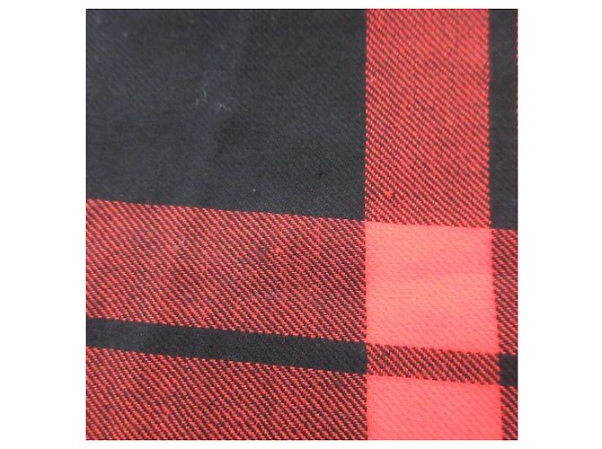 Sciarpa in lana Tartan Coach Rosso - vista 10