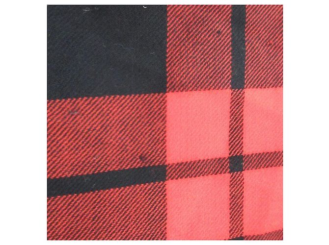Sciarpa in lana Tartan Coach Rosso - vista 11