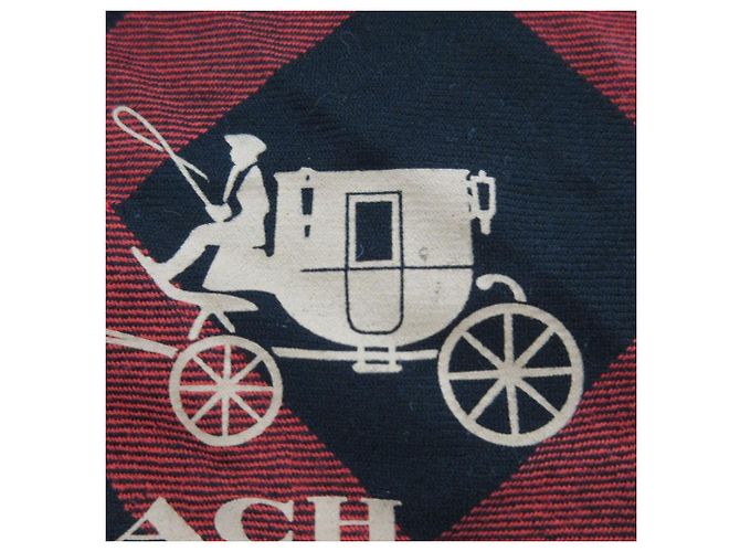 Sciarpa in lana Tartan Coach Rosso - vista 12