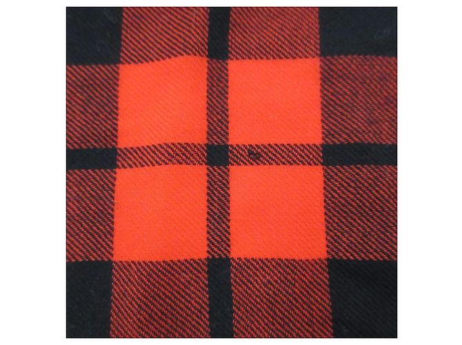 Sciarpa in lana Tartan Coach Rosso - vista 8