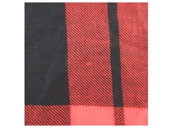Sciarpa in lana Tartan Coach Rosso - vista 9