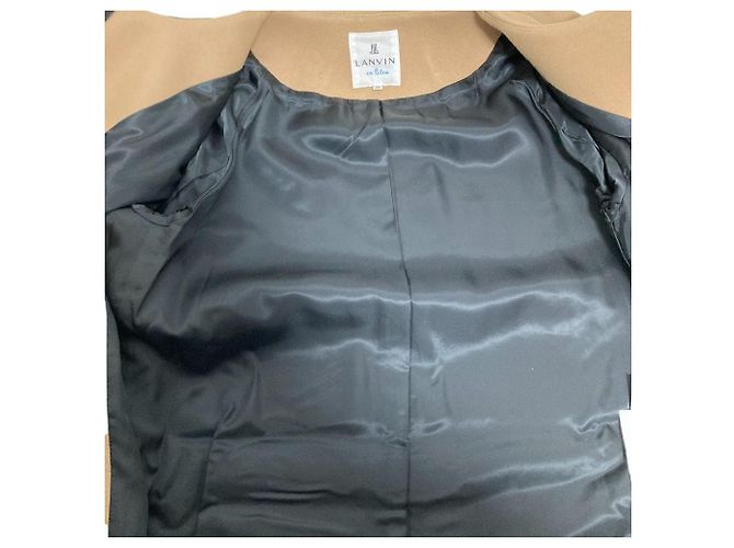 Abrigo sin cuello LANVIN en Bleu Ribbon Castaño Camello - vista 4