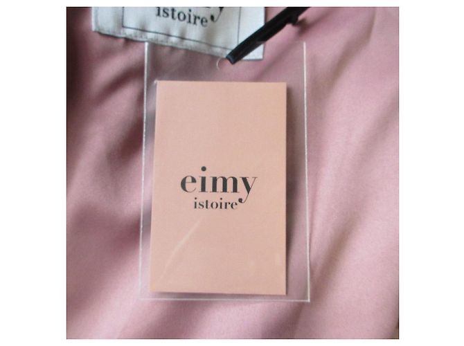 Autre Marque eimy istoire Organza Combo Trench Coat Rosa - vista 10
