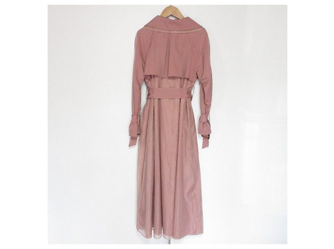 Autre Marque eimy istoire Organza Combo Trench Coat Rosa - vista 2