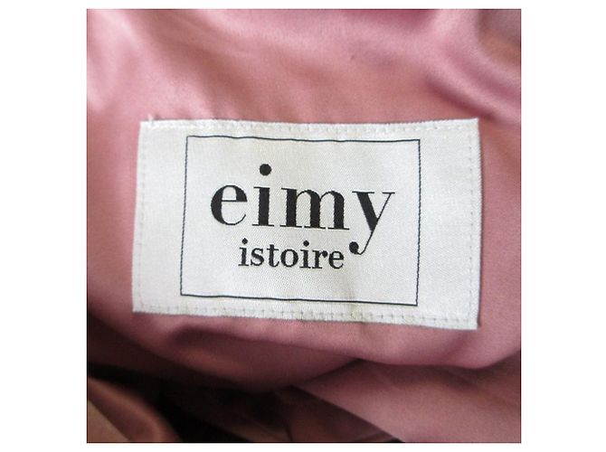 Autre Marque eimy istoire Organza Combo Trench Coat Rosa - vista 7