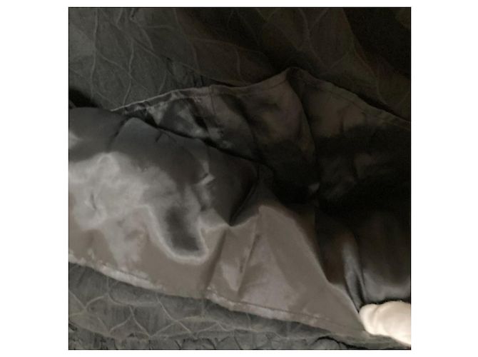 Autre Marque LE CIEL BLEU Jacquard-Cami-Kleid geschrumpft Schwarz - Ansicht 7