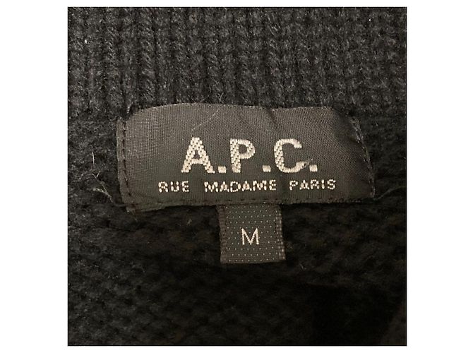 Apc Abrigo de punto cruzado A.P.C. Negro - vista 4