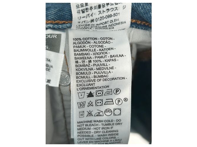 Levi's Mini shorts de denim rotos Azul - vista 5