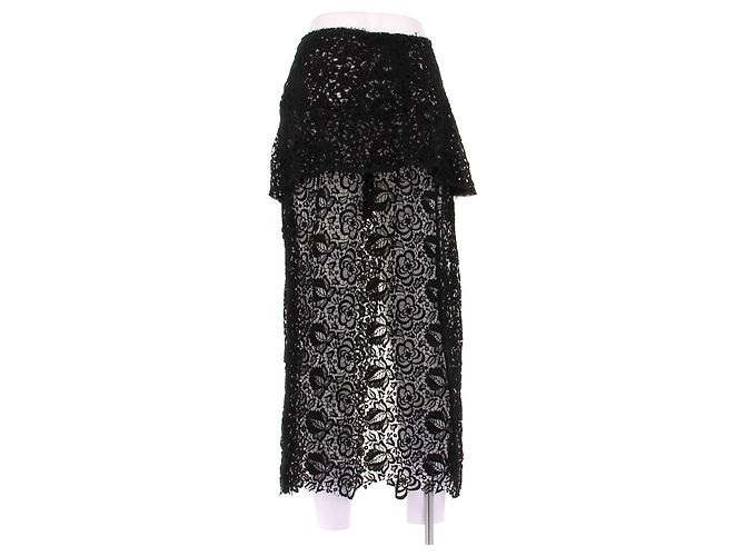 Autre Marque Falda de encaje negra SHARON WAUCHOB Negro - vista 2