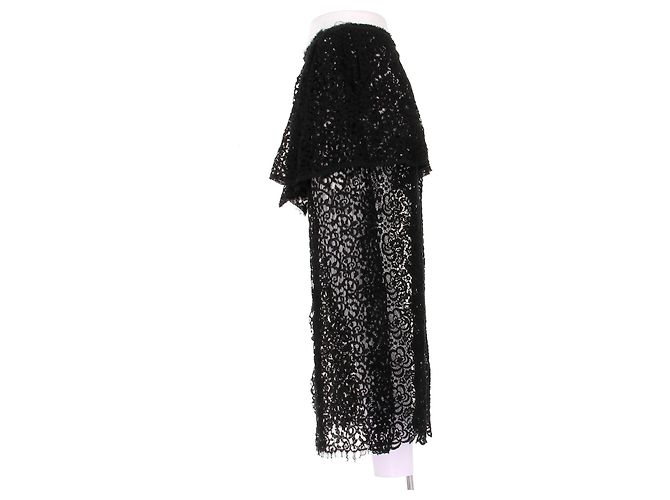 Autre Marque Falda de encaje negra SHARON WAUCHOB Negro - vista 3