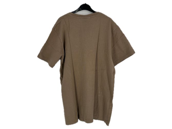 Camiseta de algodón beige Frame Denim Talla L - vista 2
