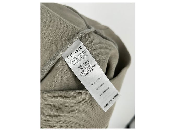 Frame Denim Sweatshirt aus Baumwolle Beige L - Ansicht 4