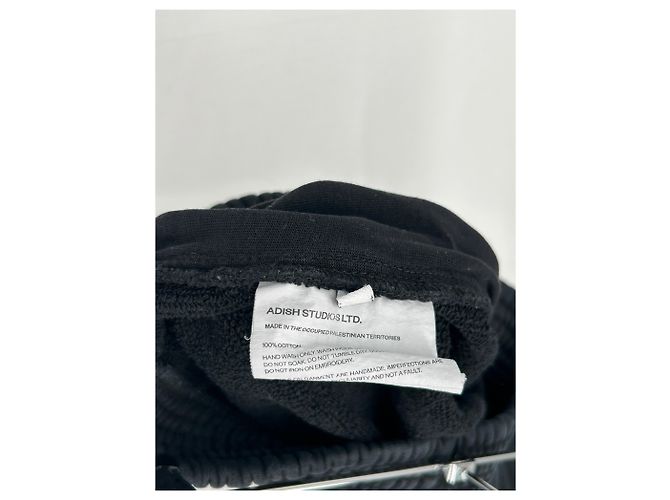 Autre Marque Pantaloni jogging neri ADISH in cotone M Nero - vista 4