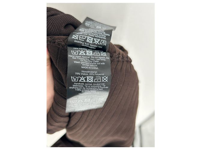 Autre Marque Vestido mini ARAKII Mist marrón de viscosa Castaño - vista 6