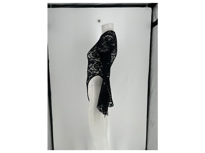 Autre Marque Body de encaje negro - vista 3