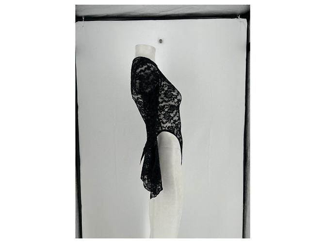 Autre Marque Body de encaje negro - vista 4