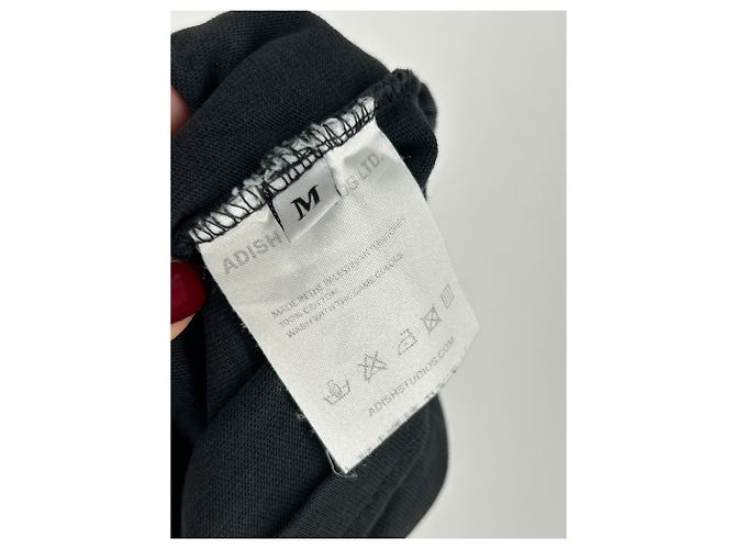 Autre Marque T-shirt nera con dettagli beige Nero - vista 4