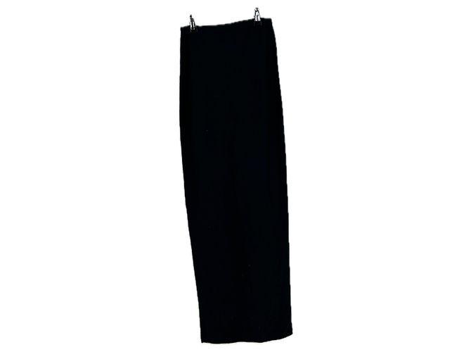 Autre Marque Vestido maxi de cashmere preto SKIMS - vista 2