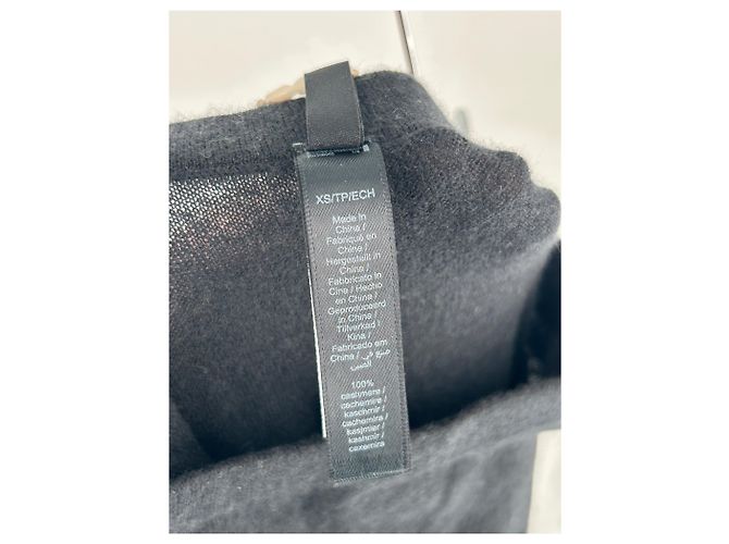 Autre Marque Vestido maxi de cashmere preto SKIMS - vista 4